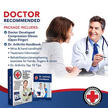 Load image into Gallery viewer, Doctor Developed Arthritis Compression Gloves and DOCTOR WRITTEN HANDBOOK -Relieve Arthritis Symptoms, Raynauds Disease & Carpal Tunnel (X-Large, 1 Pair)