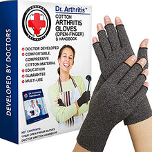 Load image into Gallery viewer, Doctor Developed Arthritis Compression Gloves and DOCTOR WRITTEN HANDBOOK -Relieve Arthritis Symptoms, Raynauds Disease &amp; Carpal Tunnel (X-Large, 1 Pair)
