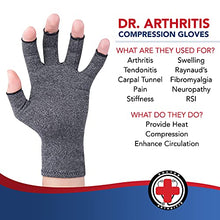 Load image into Gallery viewer, Doctor Developed Arthritis Compression Gloves and DOCTOR WRITTEN HANDBOOK -Relieve Arthritis Symptoms, Raynauds Disease & Carpal Tunnel (X-Large, 1 Pair)